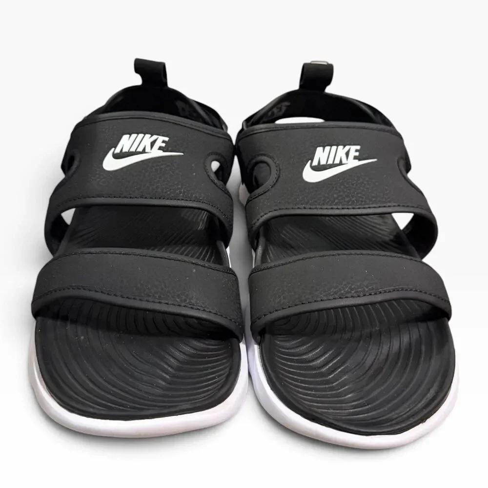 Nike Owaysis Sandals Mens 11 Black White CK9283-002 Adjustable Strap Slides